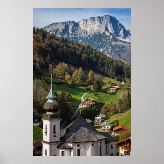 Quaint bavarian village, Germany Poster (Voorkant)