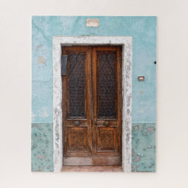 Quaint Blue-deur Legpuzzel