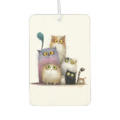 Quaint Cats with Big Eyes Air Freshener Luchtverfrisser (Voorkant)