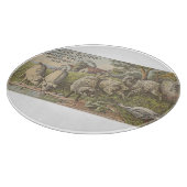 Quaint Farmhouse Animals Rustin Country Scene Snijplank (Hoek)