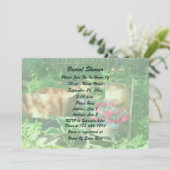 Quaint Flower Garden Bridal Shower  Kaart (Staand voorkant)