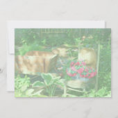 Quaint Flower Garden Bridal Shower  Kaart (Achterkant)