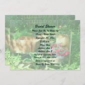 Quaint Flower Garden Bridal Shower  Kaart (Voorkant / Achterkant)