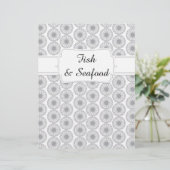 Quaint Gray Floral Recipe Divider (Staand voorkant)