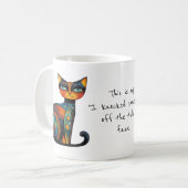 Quaint "I Knocked Something off the Table" Face Koffiemok (Voorkant links)