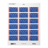 Quaint Independence Day Etiket (Full Sheet)