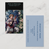 Quaint  Mandolin Player Visitekaartje (Voorkant / Achterkant)