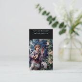 Quaint  Mandolin Player Visitekaartje (Staand voorkant)