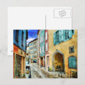 Quaint Old Cobblestone Street Briefkaart (Voorkant / Achterkant)