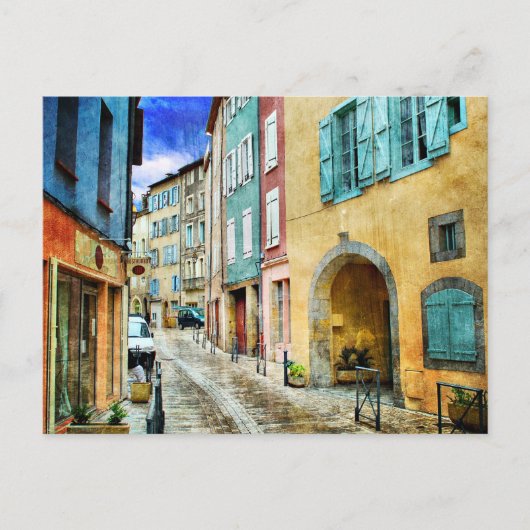 Quaint Old Cobblestone Street Briefkaart (Voorkant)