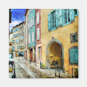 Quaint Old Cobblestone Street Magneet