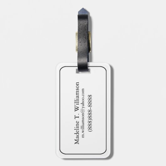 Quaint restaurant balcony, Italië Bagagelabel (Achterkant verticaal)