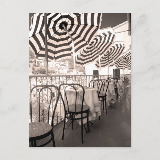 Quaint restaurant balcony, Italië Briefkaart (Voorkant)