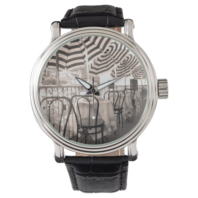 Quaint restaurant balcony, Italië Horloge (Voorkant)