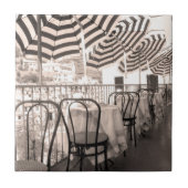 Quaint restaurant balcony, Italië Tegeltje (Voorkant)