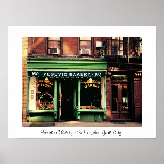 Quaint Soho Bakery - New York City Poster (Voorkant)