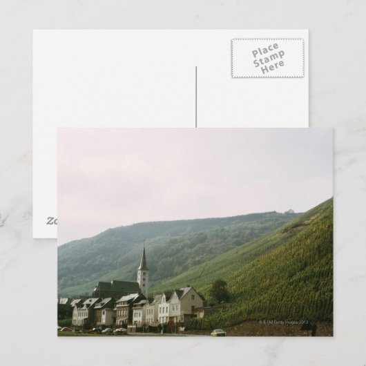 Quaint, stad Moselles in Italië Briefkaart (Voorkant / Achterkant)