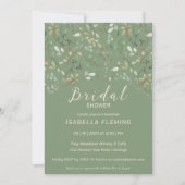 Quaint Verf Floral Bridal Shower Uitnodiging (Voorkant)