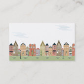 Quaint Village Street Real Estate Visitekaartjes (Achterkant)