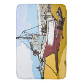 Quaint Vissen Boat Badmat (Voorkant Verticaal)