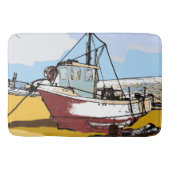 Quaint Vissen Boat Badmat (Voorkant)