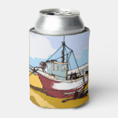 Quaint Vissen Boat Blikjeskoeler (Blikje Voorkant)