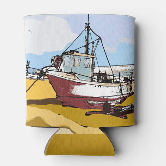 Quaint Vissen Boat Blikjeskoeler (Achterkant)