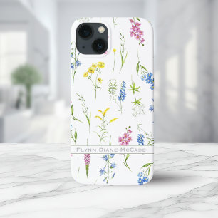 Quaint  Wildbloemen Foliage op maat Case-Mate iPhone Case