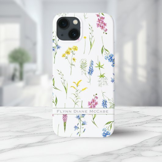 Quaint  Wildbloemen Foliage op maat Case-Mate iPhone Case