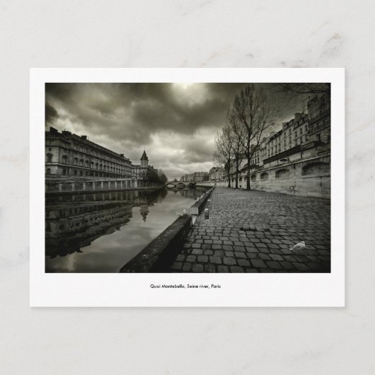 Quais de la Seine, Parijs Briefkaart (Voorkant)
