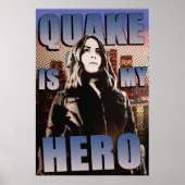 Quake is mijn Hero Poster (Voorkant)