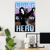 Quake is mijn Hero Poster (Thuiskantoor)