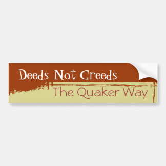 Quaker Bumpersticker