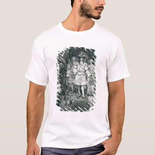 Quaker en King in Whitehall T-shirt (Voorkant)