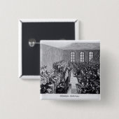 Quaker Meeting, Philadelphia Vierkante Button 5,1 Cm (Voorkant /achterkant)