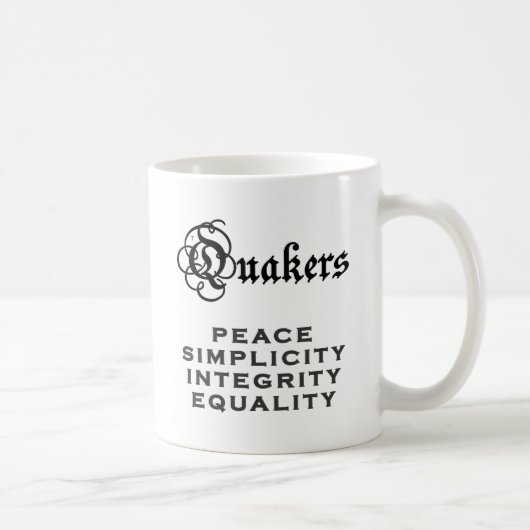 Quaker Motto Koffiemok (Rechts)