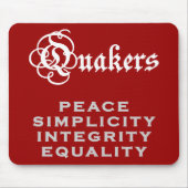 Quaker Motto Muismat (Voorkant)