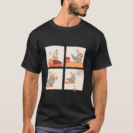 Quaker Parkiet Valspapagaai T-shirt (Voorkant)