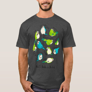 Quaker Parrot dagelijks-to-do-lijst T-shirt