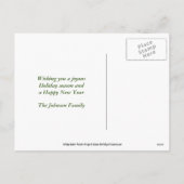 Quaker Parrot-kerstfeestdag Briefkaart (Achterkant)