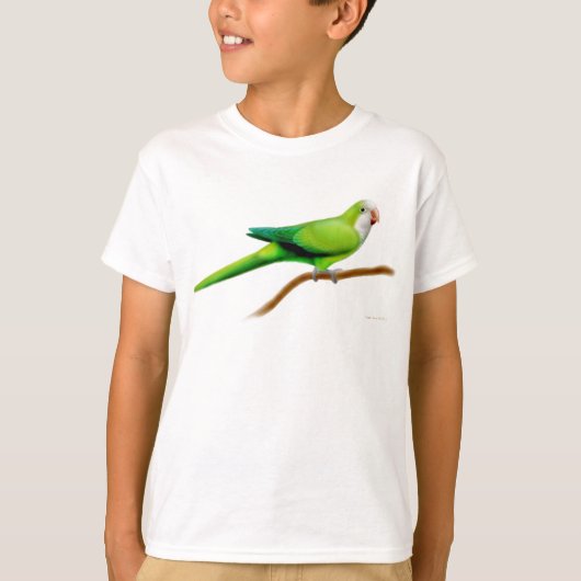 Quaker Parrot Kinder T-Shirt (Voorkant)