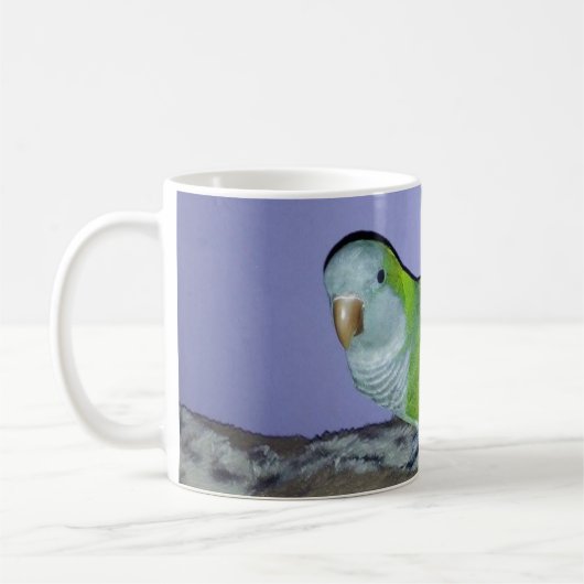 Quaker Parrot Koffiemok (Links)