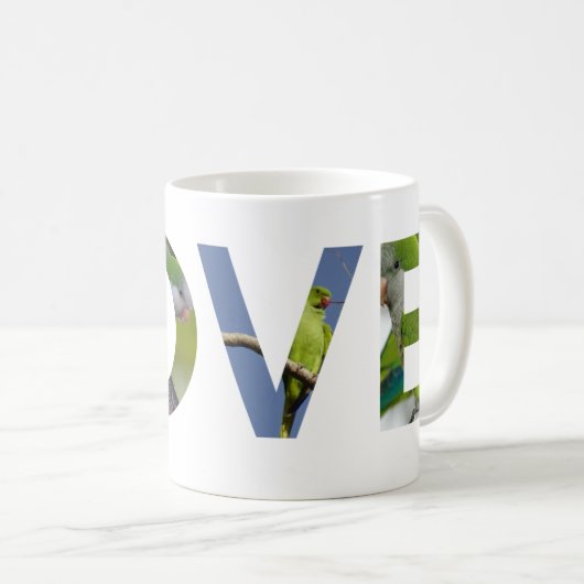 Quaker Parrot Mok (Voorkant rechts)