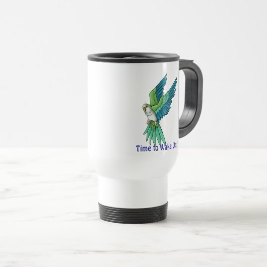 Quaker Parrot-producten Reisbeker (Voorkant rechts)