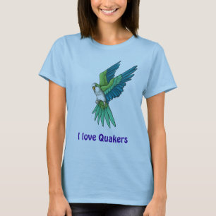 Quaker Parrot-producten T-shirt