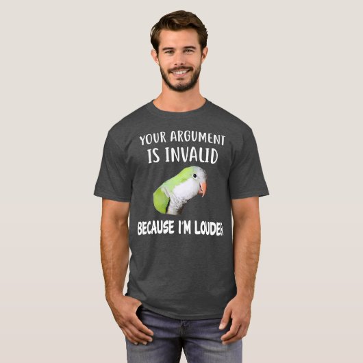 Quaker Parrot Shirt Im Louder Quaker (Voorkant volledig)