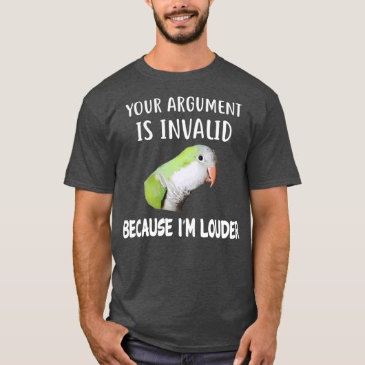 Quaker Parrot Shirt Im Louder Quaker (Voorkant)