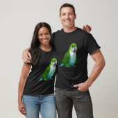 Quaker Parrots birds animals pet Cute quotes Fami T-shirt (Unisex)