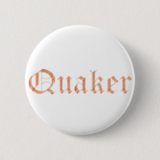 Quaker Pinback-knop Ronde Button 5,7 Cm (Voorkant)