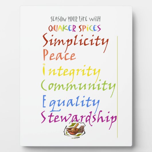 Quaker Specices Fotoplaat (Voorkant)